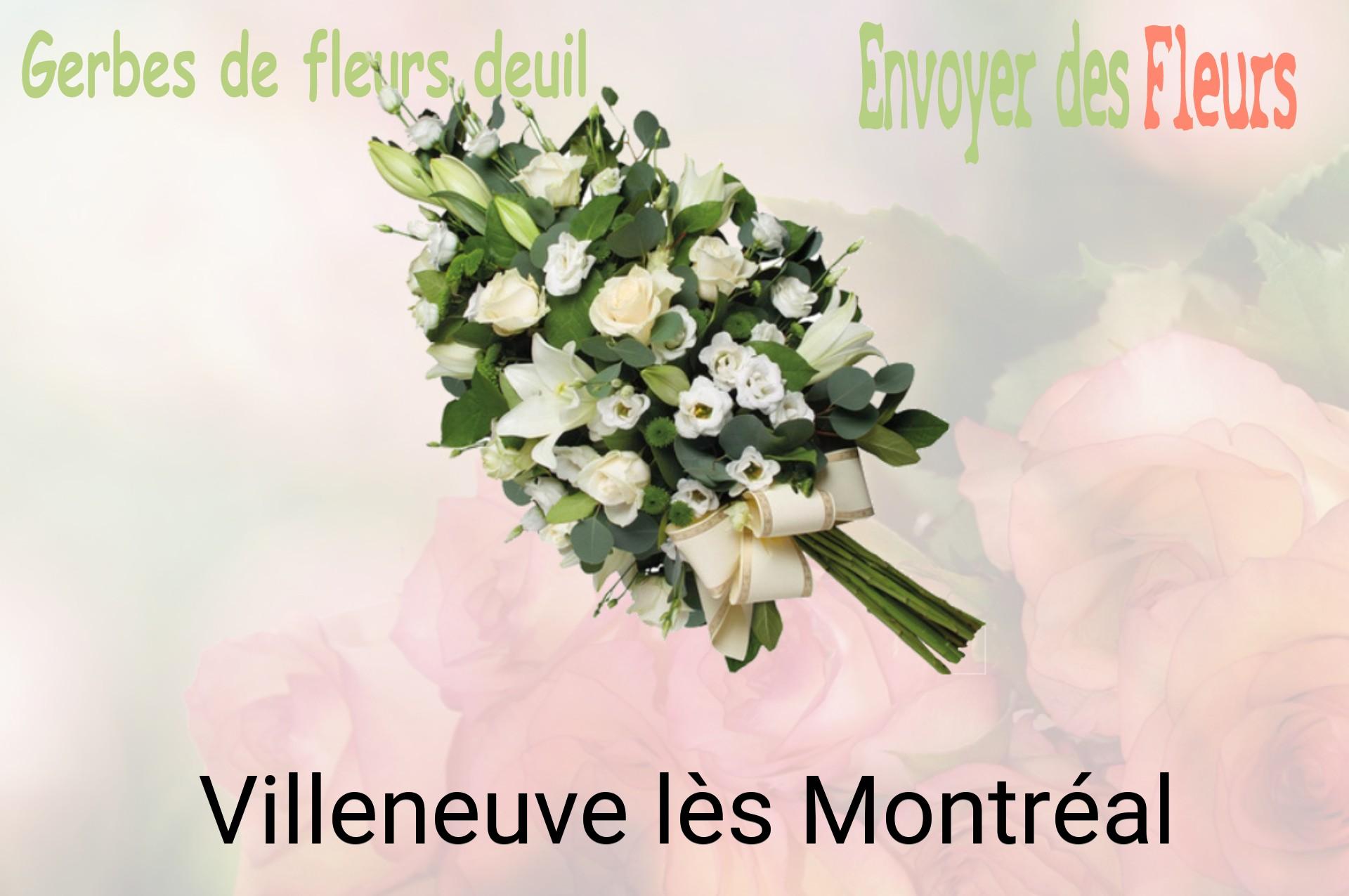 Gerbe de fleurs de deuil livrée à Villeneuve-lès-Montréal
